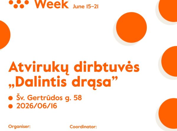Kūrybinės atvirukų dirbtuvės “Dalintis drąsa”