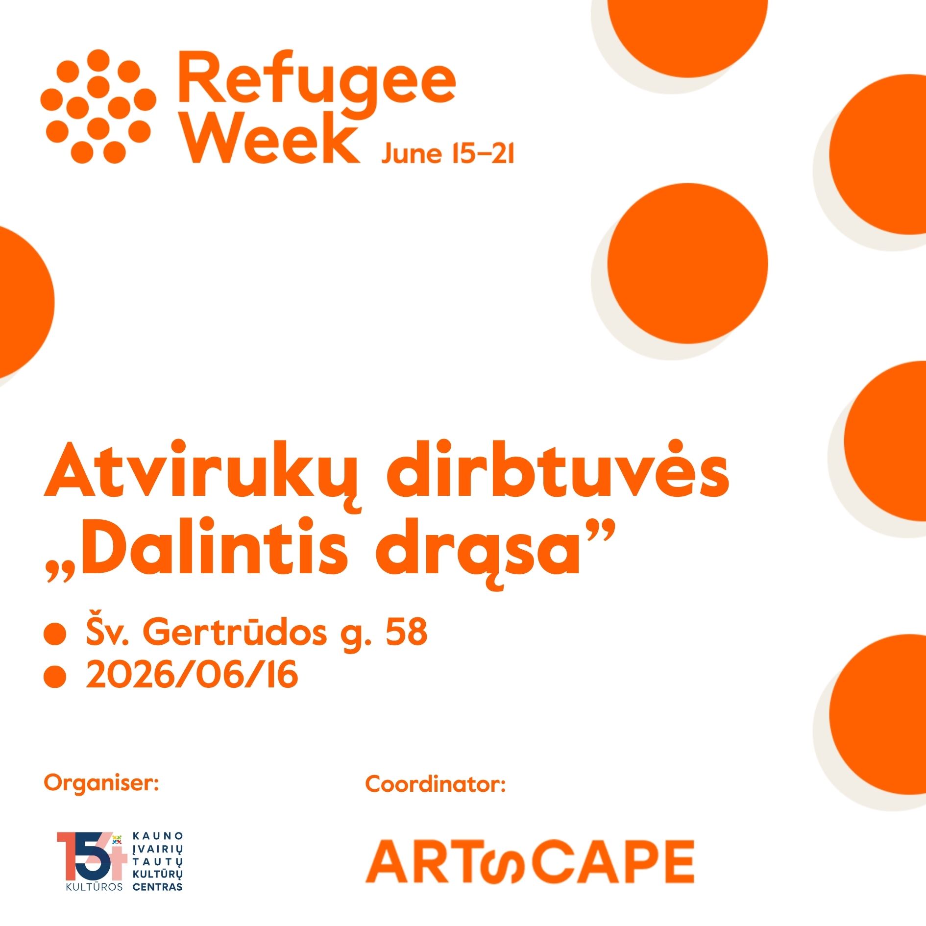 Kūrybinės atvirukų dirbtuvės “Dalintis drąsa”